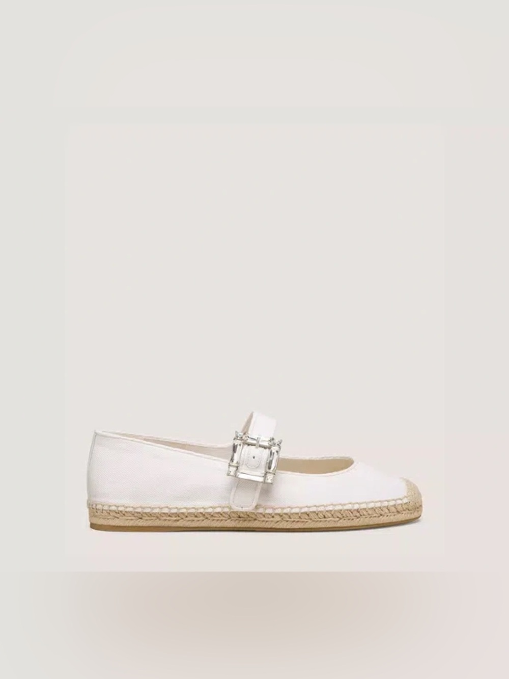 NIB STUART WEITZMAN The June Espadrille-Flat White Suede $495 MSRP
